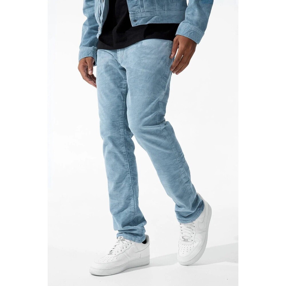 Jordan Craig Legacy Edition Sean Corduroy Pants 36x32 Blue NWT Slim Taperstretch